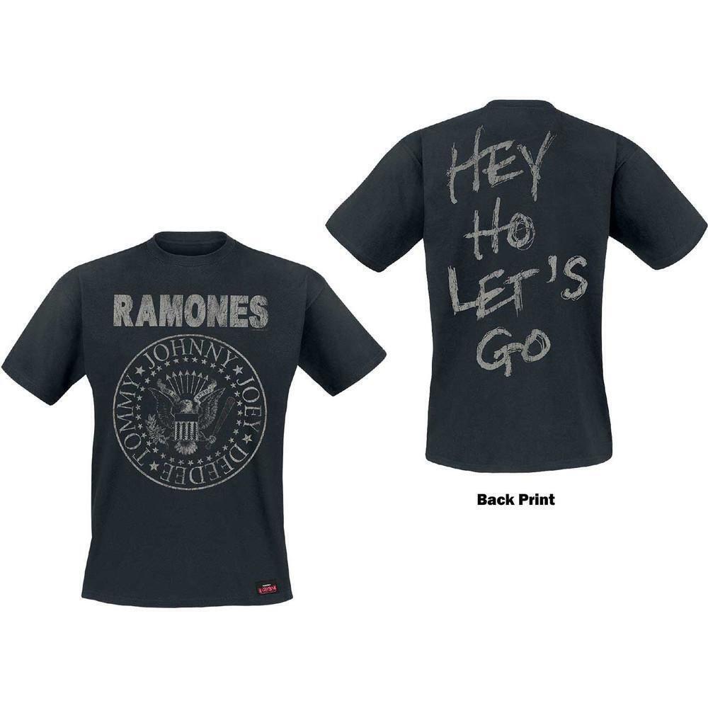 Ramones Unisex T Shirt Seal Hey Ho Back Print 2 Sided